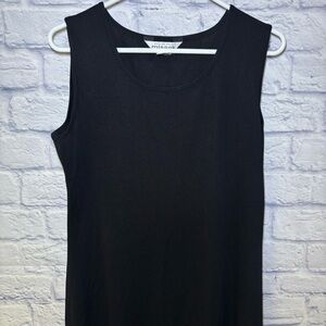 Exclusively Misook Black Sheath Dress Size Large Career Business Casual Wedding